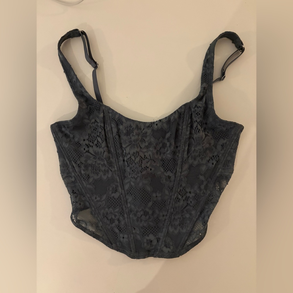 Gilly Hicks Gray Lace Bralette